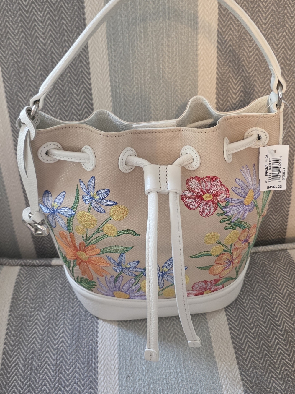 Brighton Sydney Betty Embroidered Bucket Bag